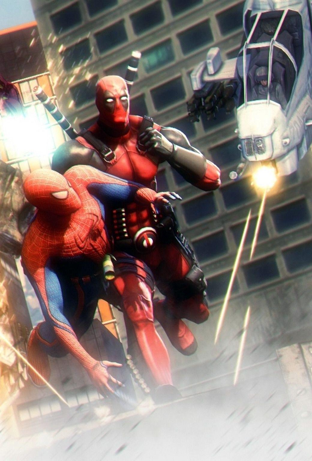 Parallax • Deadpool And Spider Man HD Wallpaper