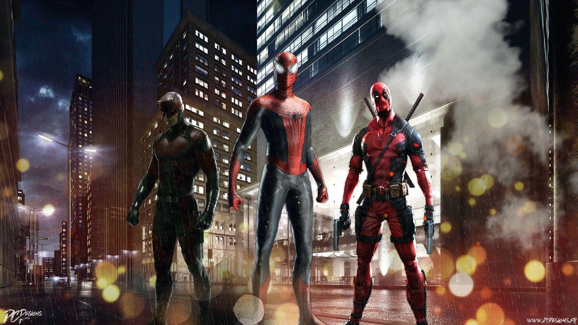 Red team, spider man, deadpool, daredevil wallpaper. movies and tv