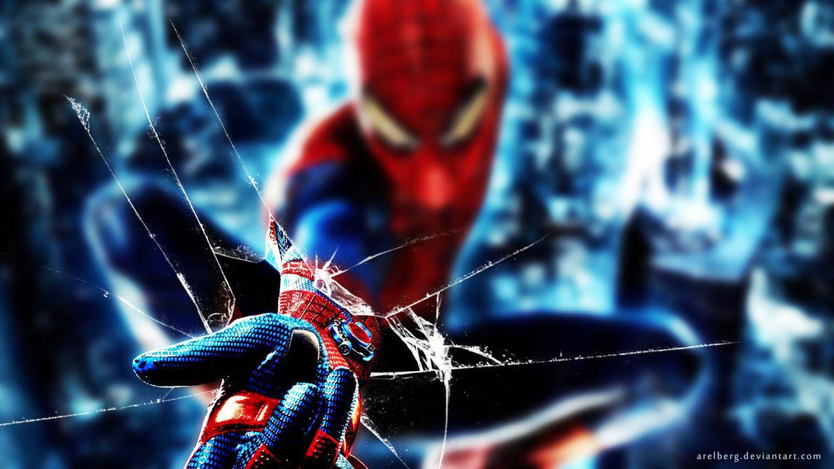 Amazing Spider Man 2 Wallpaper With Broken Glass