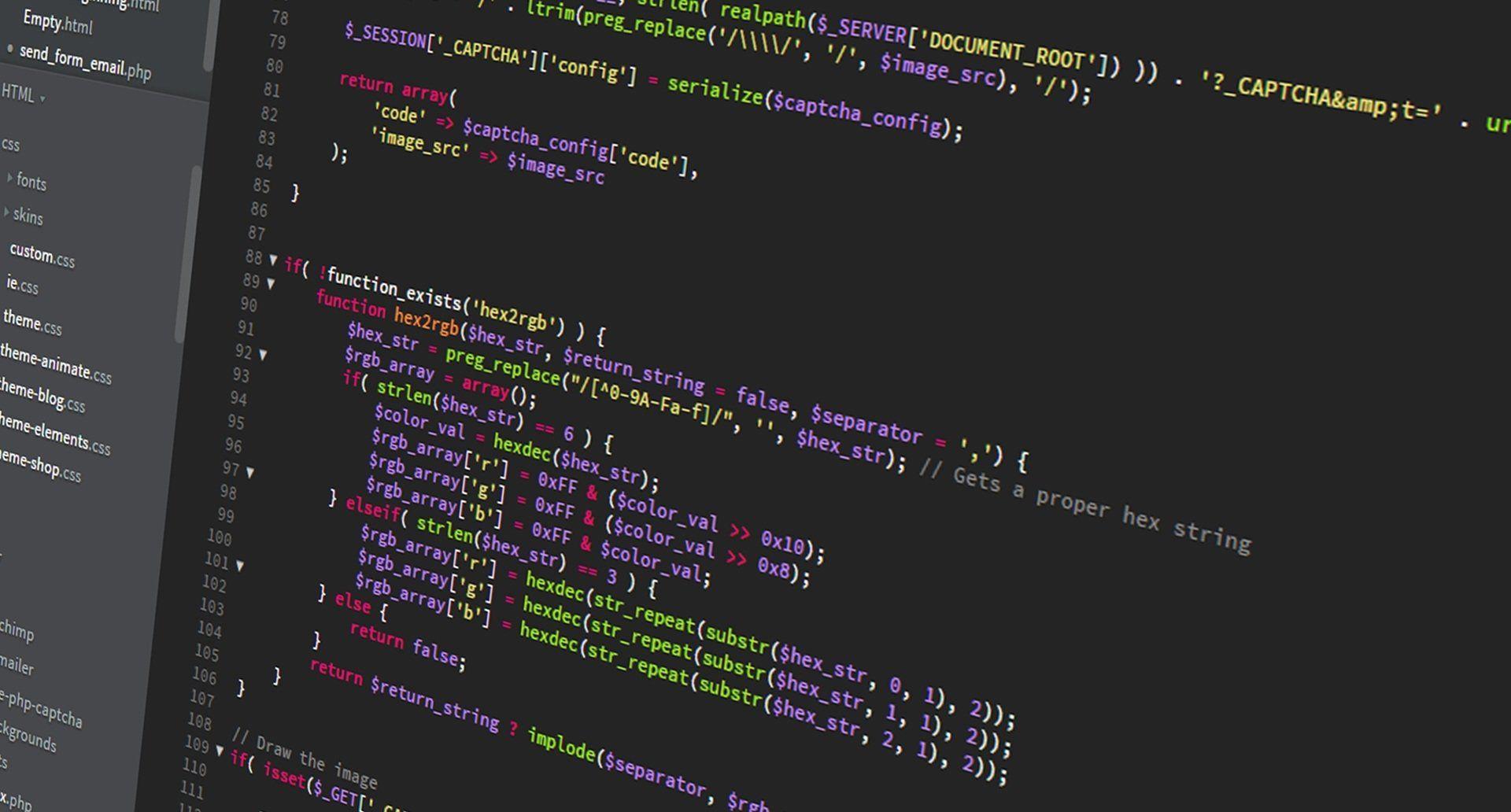 Web Developer Coding on screen Wallpaper