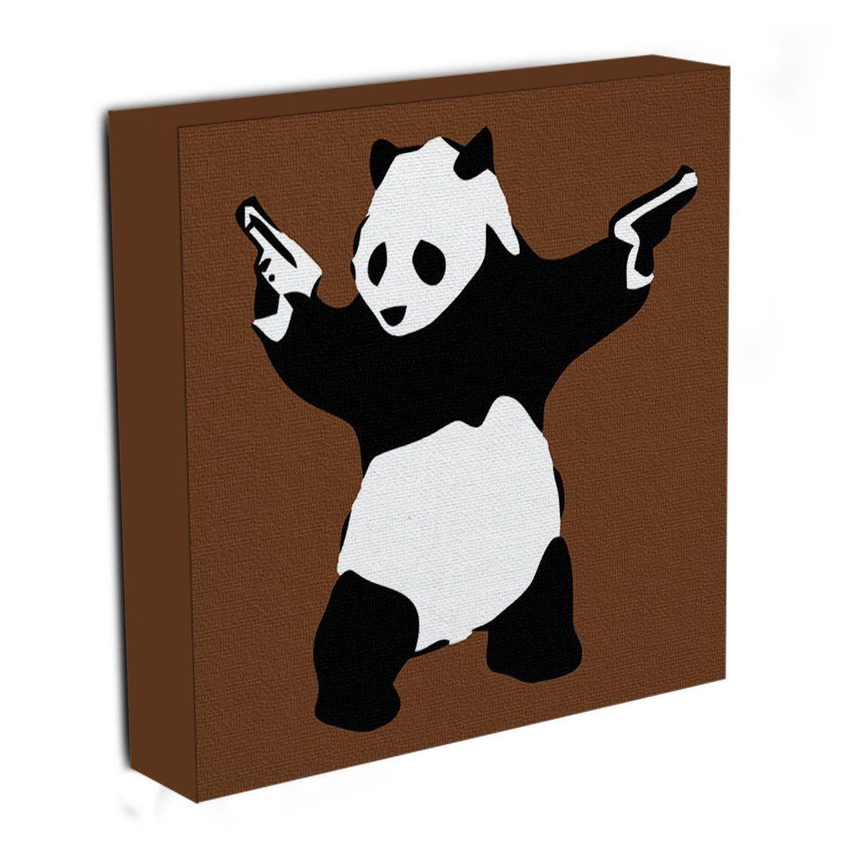 Banksy Panda with Guns Canvas Print & Poster. Canvas Art Rocks