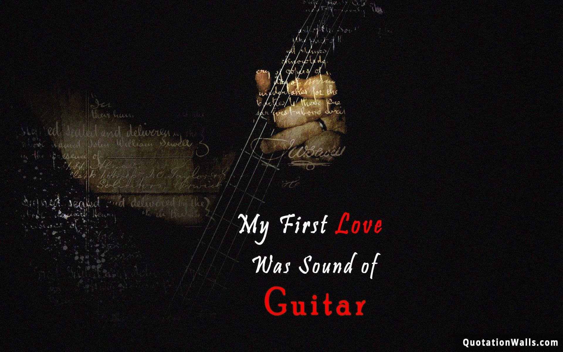 Guitar Love Love Wallpaper for Mobile