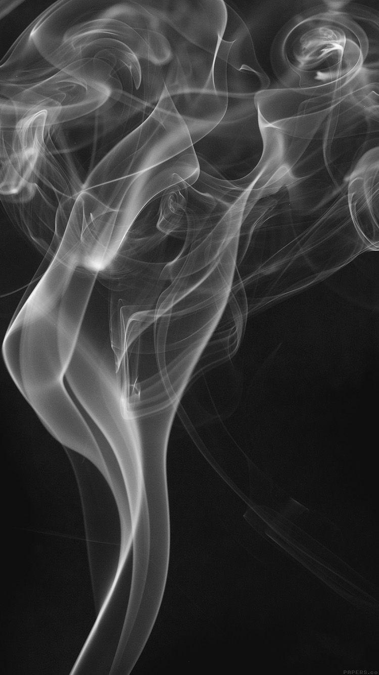 Smoky Dark Bw Black Texture Smoke Pattern Wallpaper