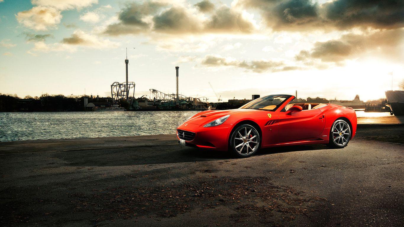 California Ferrari Car. Stylish HD Wallpaper