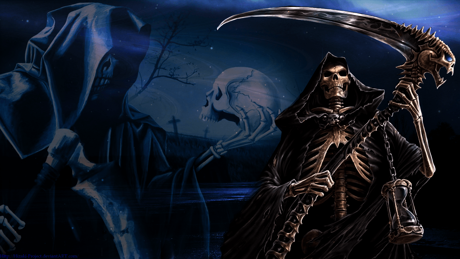 Free Grim Reaper With Wings Wallpaper Image