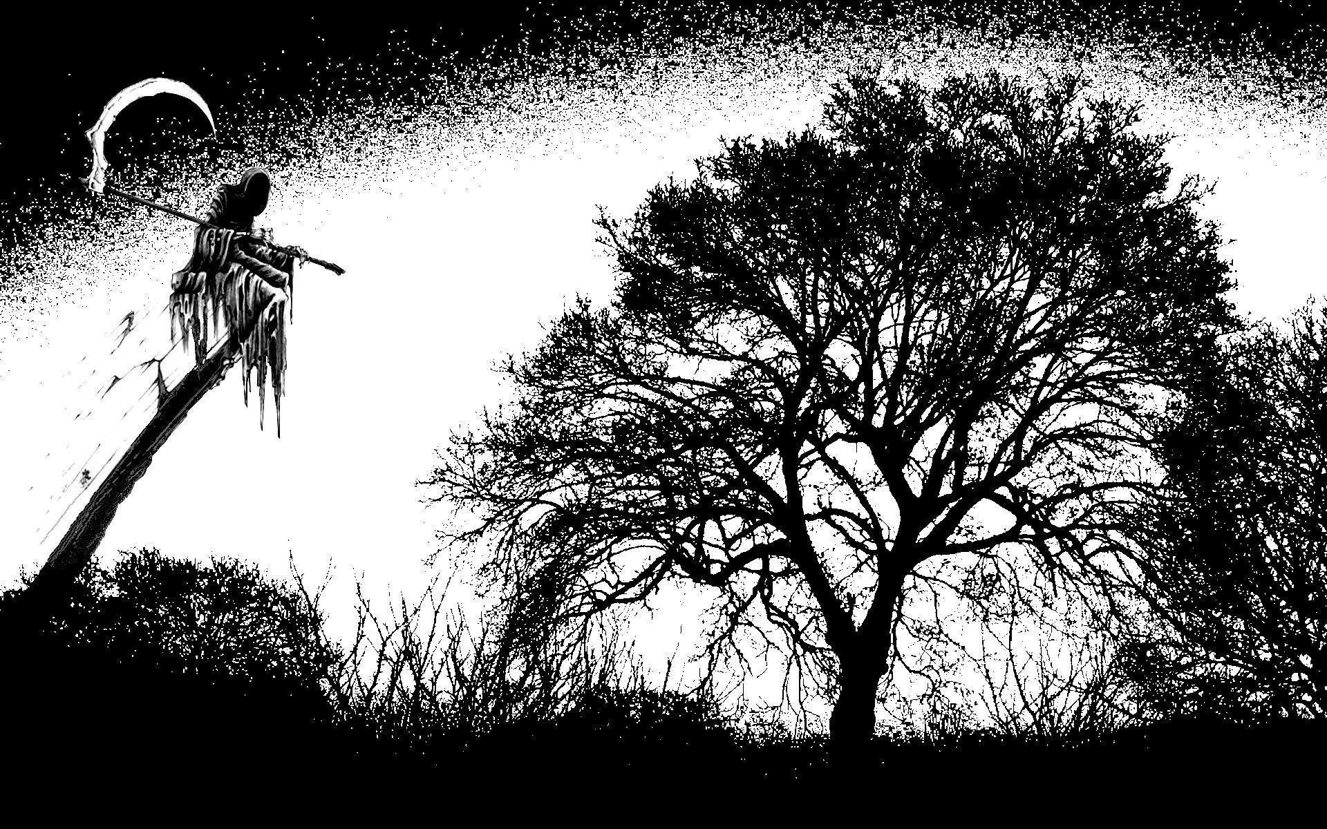Grim Reaper Waiting. HD Nature Wallpaper for Mobile and Desktop
