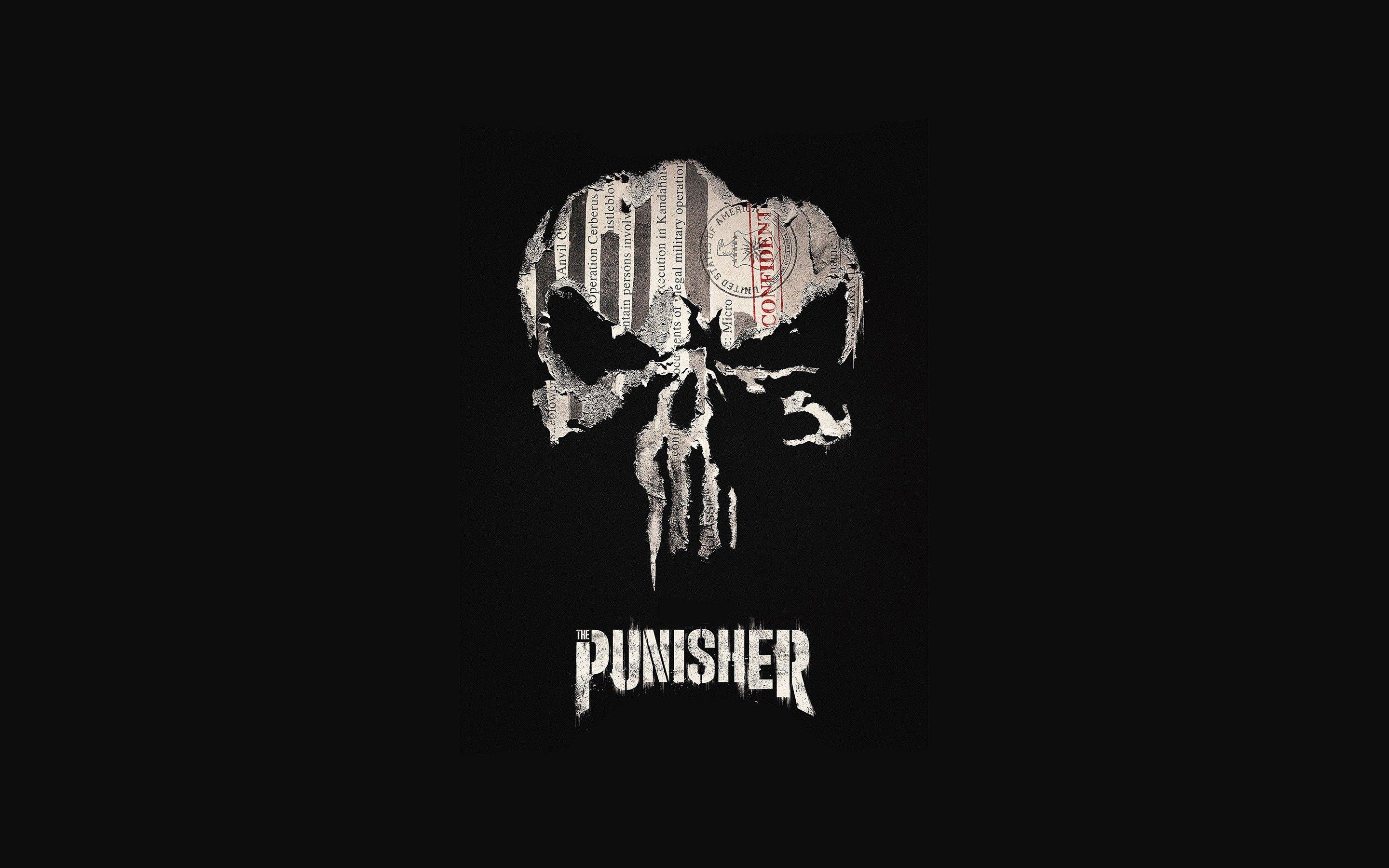 Wallpaper Punisher, Logo, Marvel Comics, HD, Movies