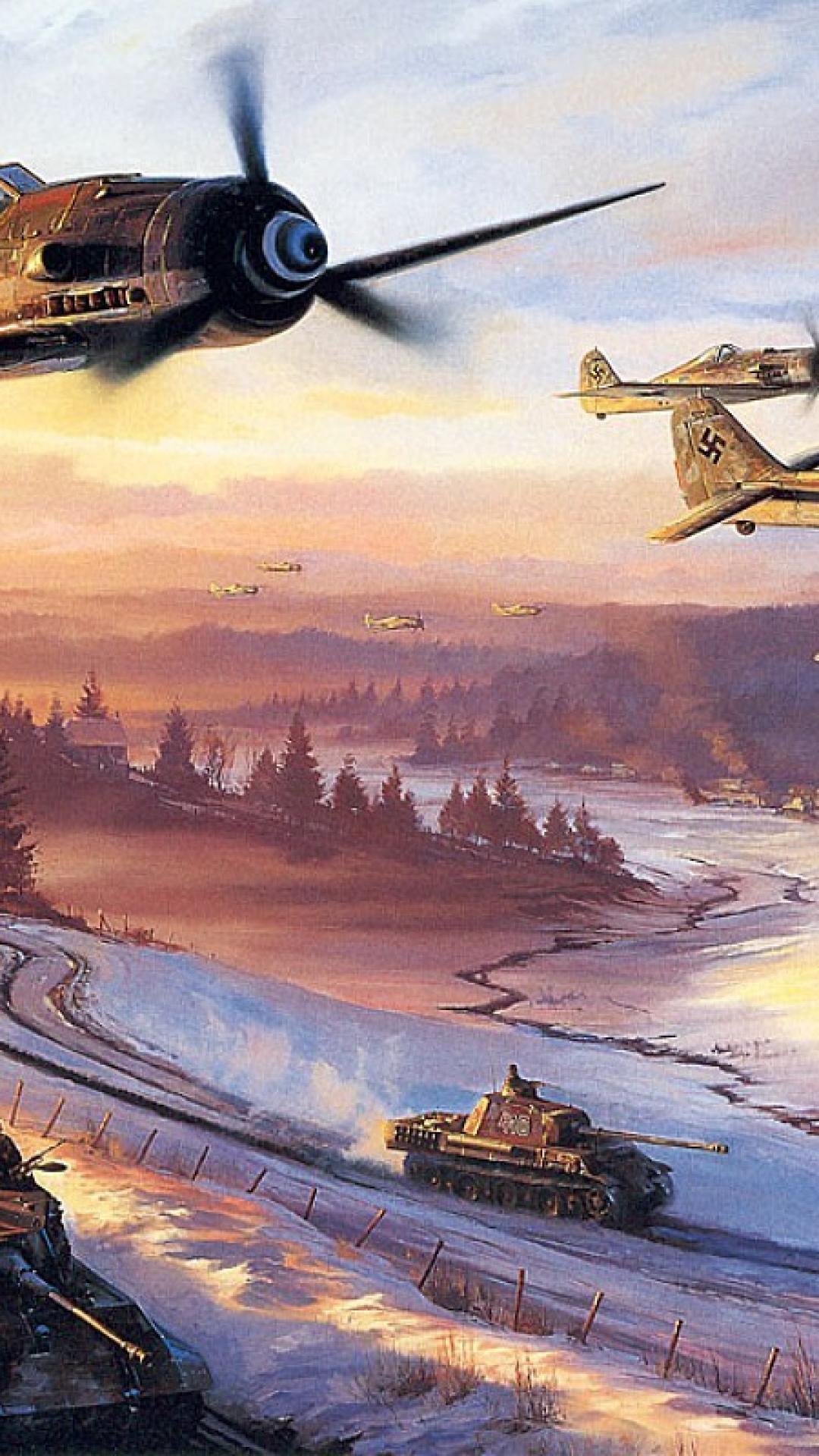 ScreenHeaven: World War II aircraft artwork paintings realistic