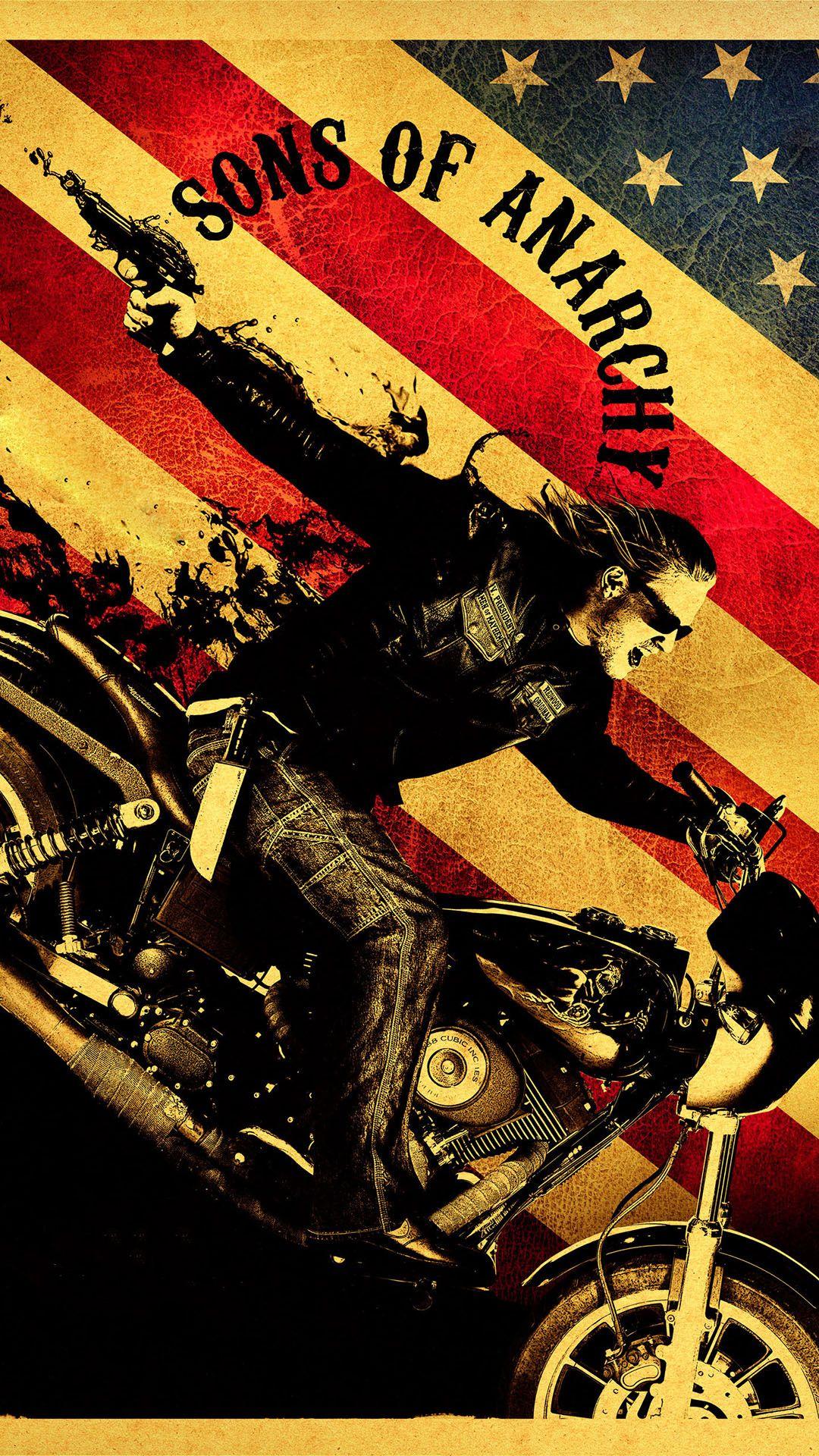 Sons Of Anarchy Series Jax Teller Motorcycle Android Wallpaper free