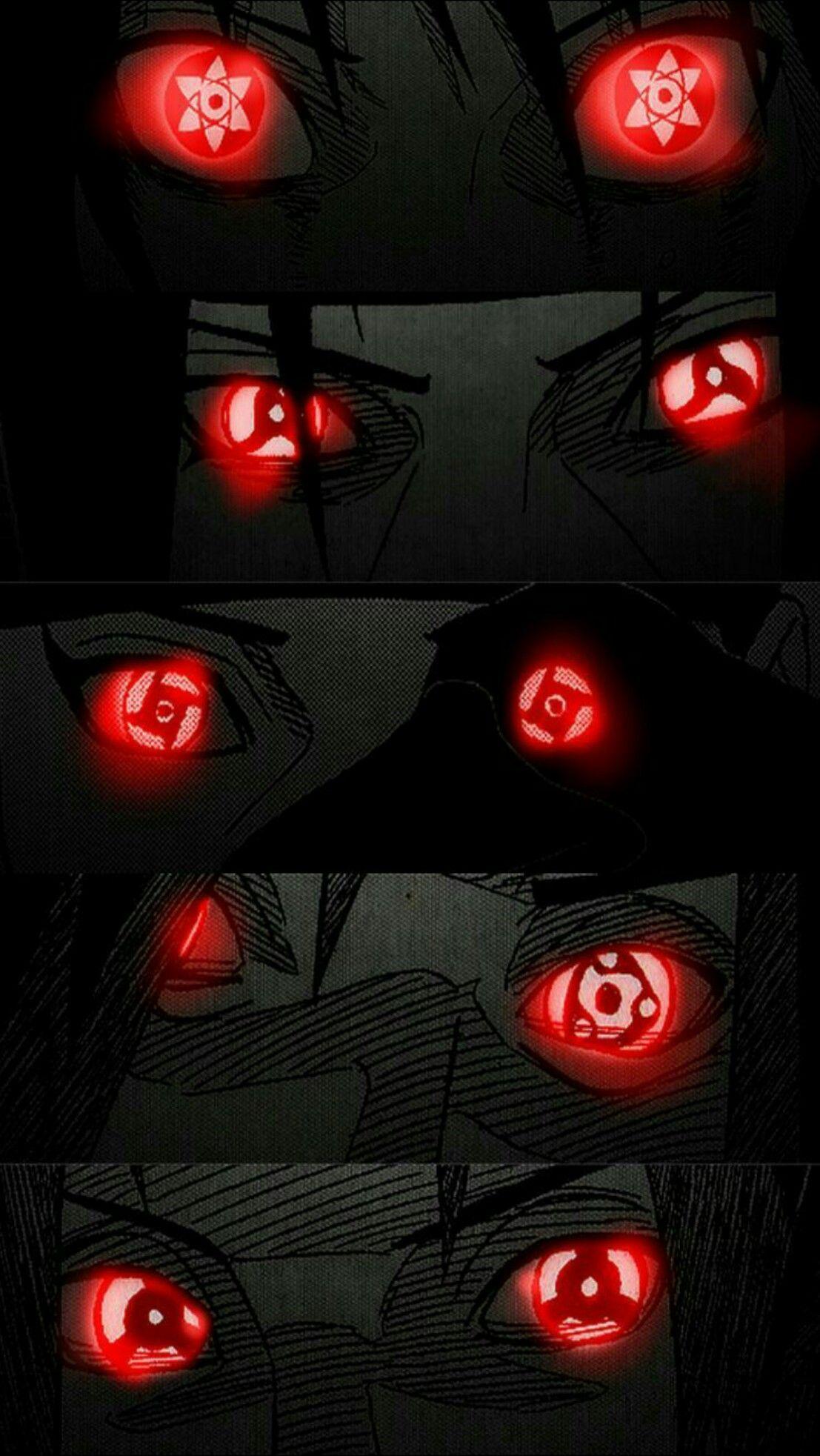 anime #naruto #sasuke #black #wallpaper #android #iphone. Naruto eyes, Naruto kakashi, Madara uchiha