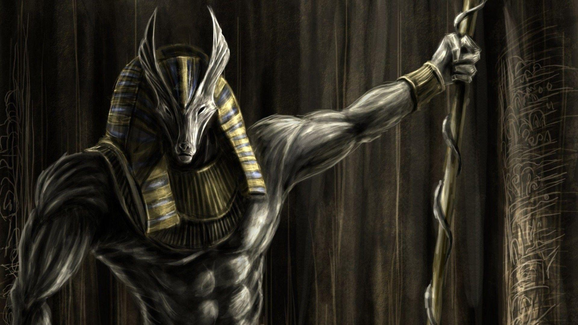 Anubis Egyptian God Wallpaper