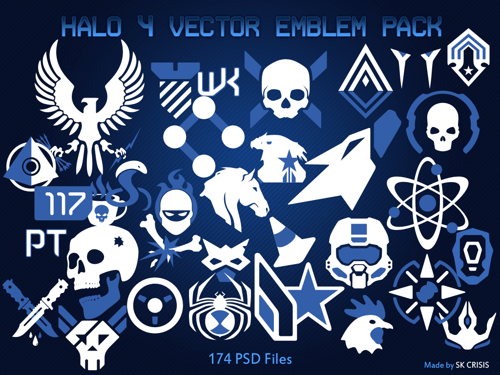 Halo 4 Vector Emblem Pack