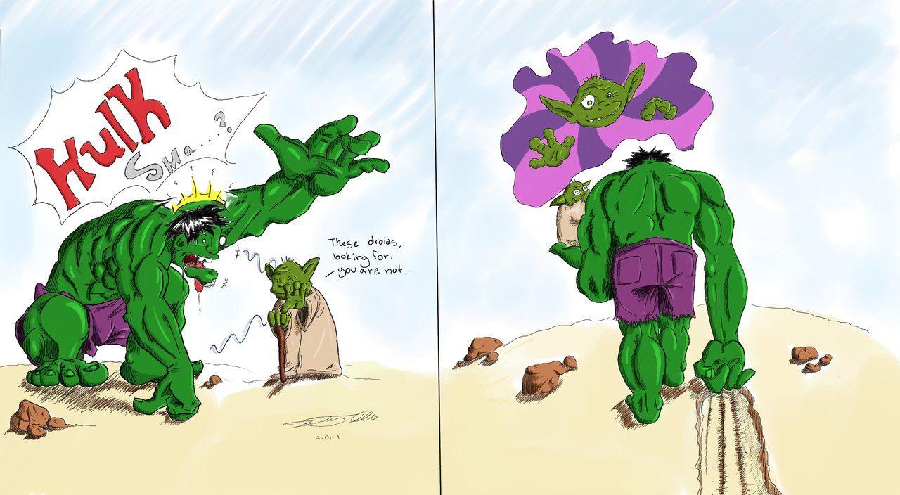 Hulk vs Yoda