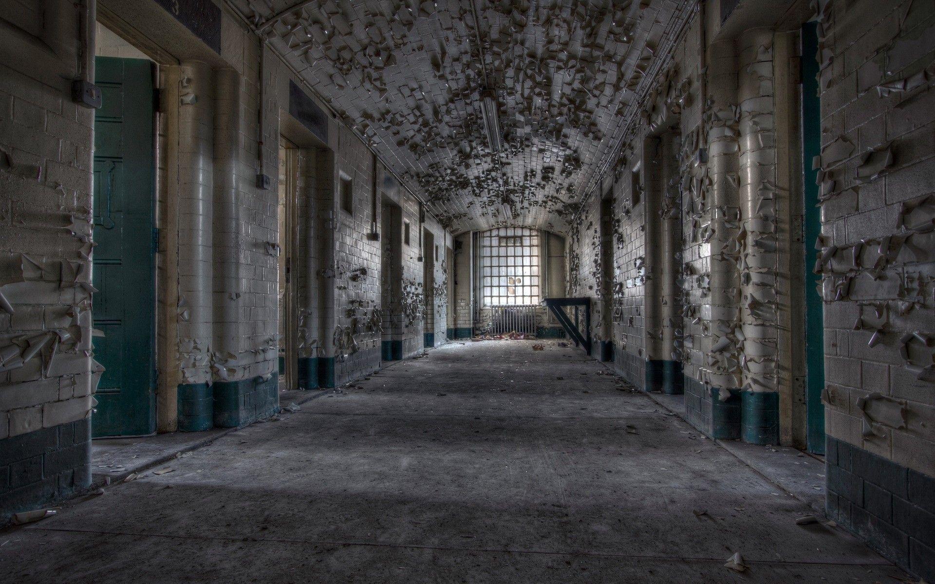 Ruins architecture buildings prison abandoned jail wallpaper