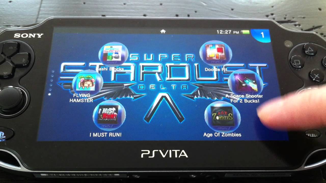 PS VITA background, home screen, and icons