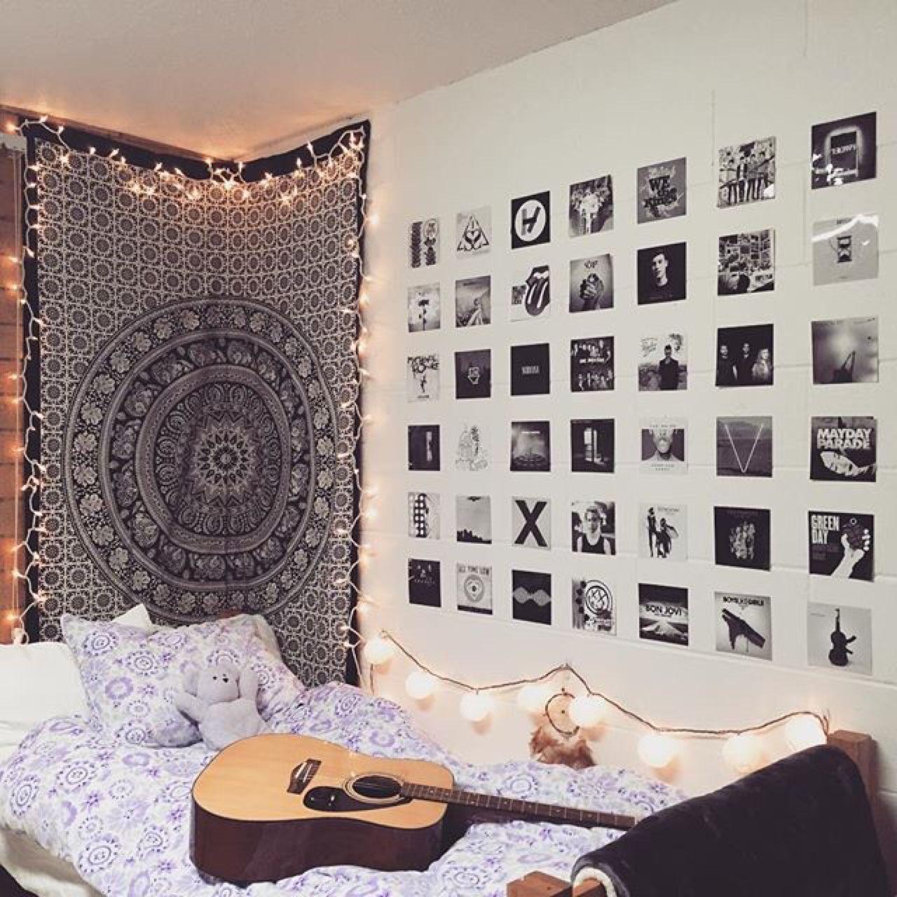 Ideas About Indie Bedroom On Hipster Bedrooms Inspiring Grunge Wall