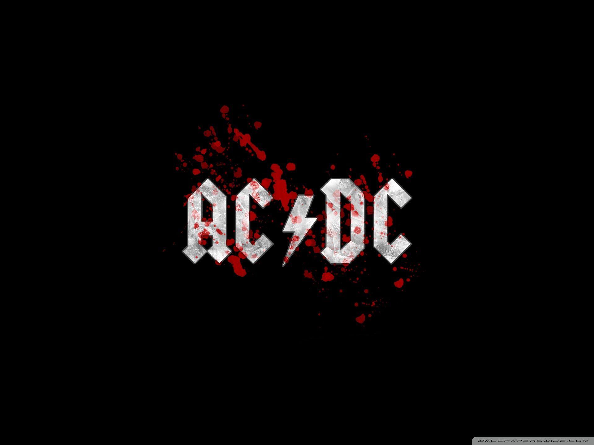 AC DC Blood Logo ❤ 4K HD Desktop Wallpaper For • Wide & Ultra