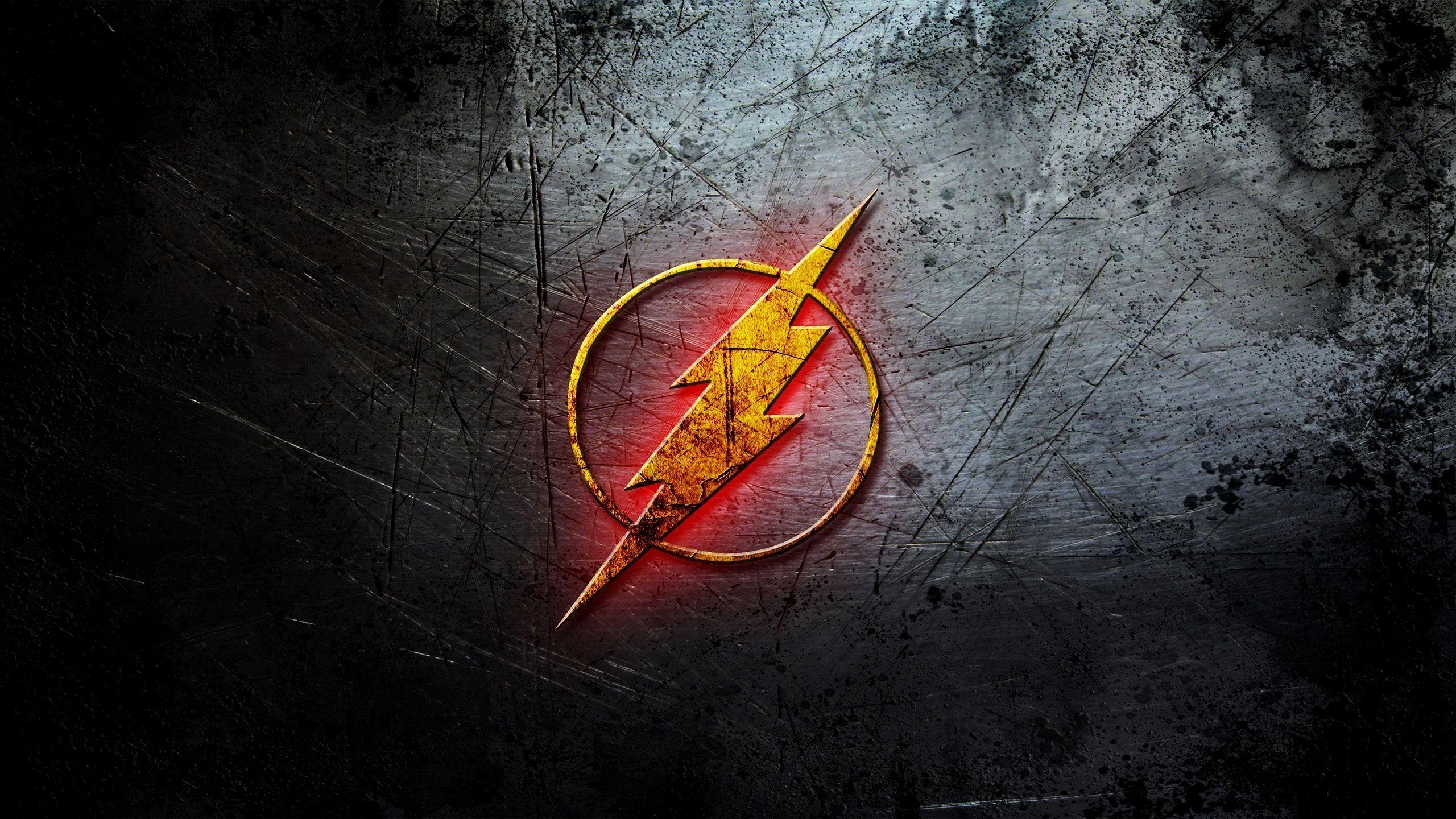 Flash Logo Dc Comic, HD Logo, 4k Wallpaper, Image, Background