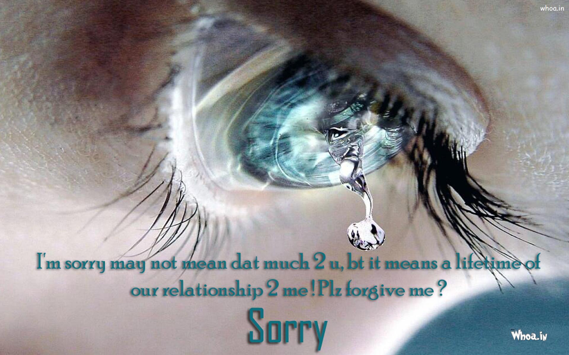I M Sorry 3D HD With Sad Smily Face Wallpapers