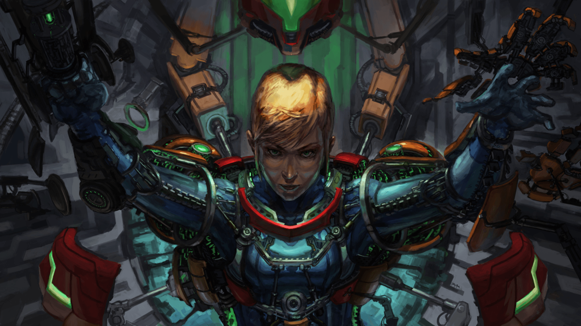 Awesome Metroid wallpaper for the 21st anniversary of Super Metroid