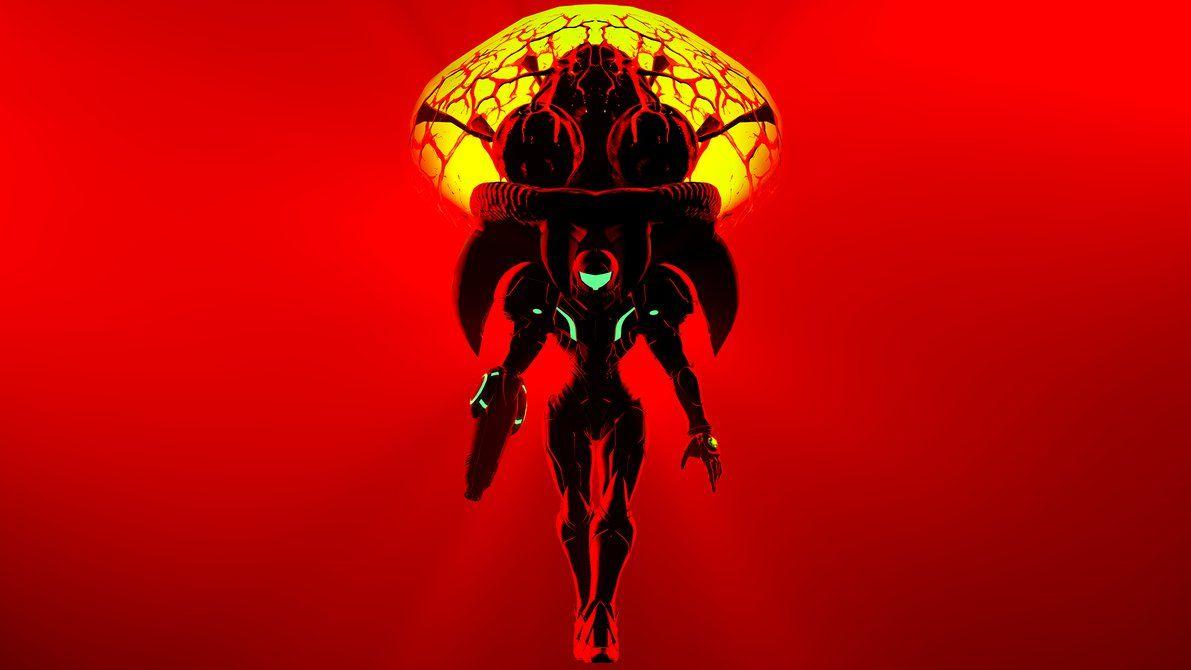 Samus and Metroid (Wallpaper)