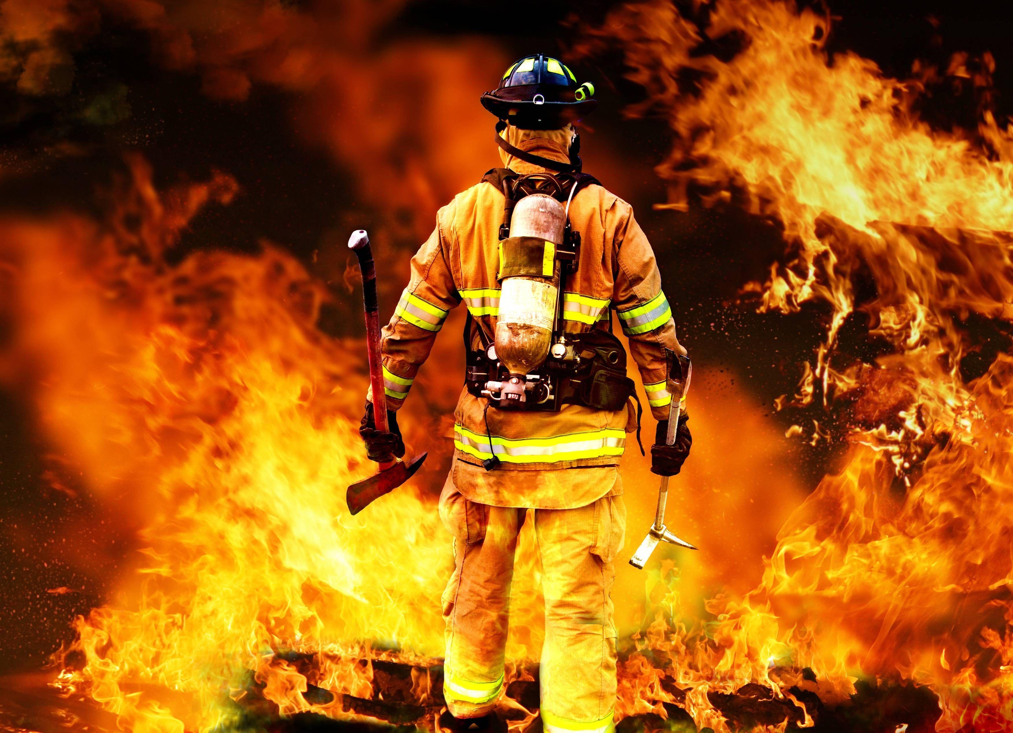 Free Firefighter Wallpaper for Phone. Image