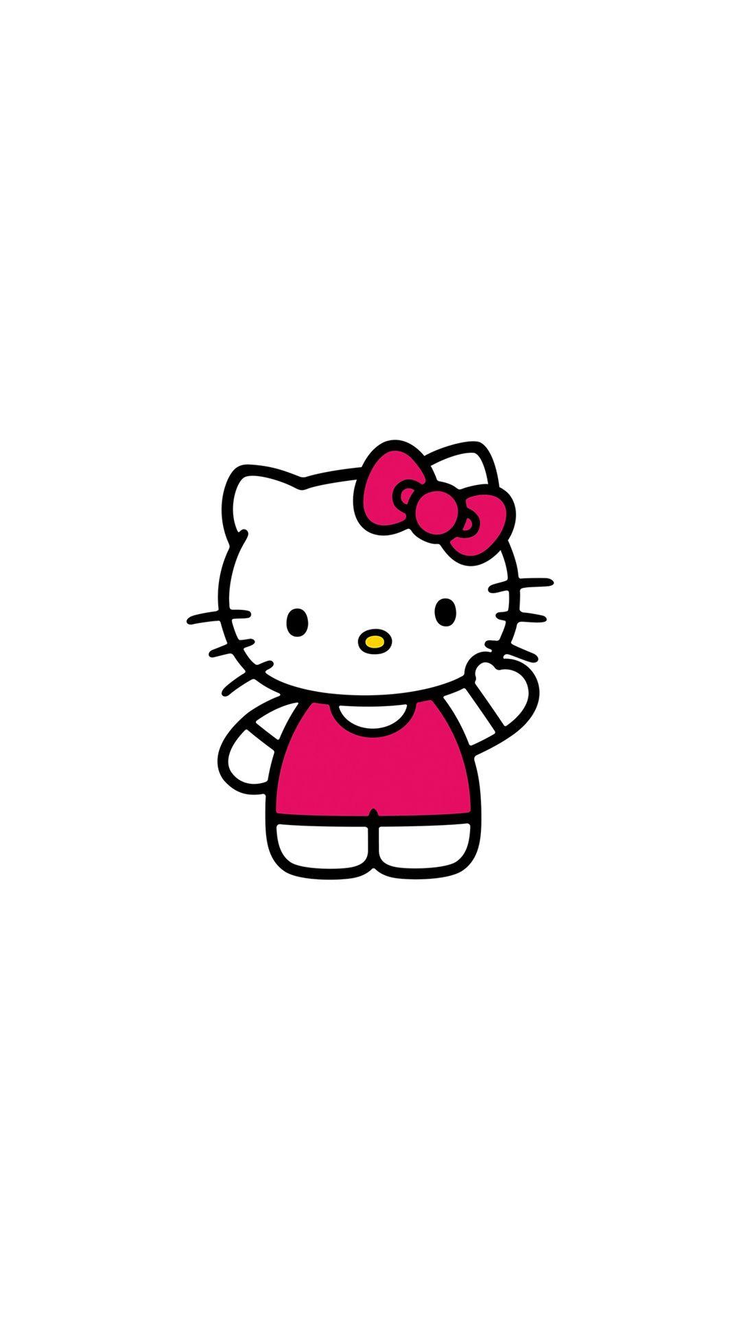 Hello Kitty Art Cute Logo Minimal Android wallpaper HD wallpaper