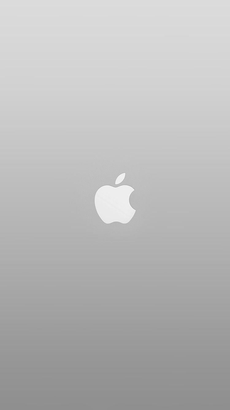 Logo Apple White Minimal Illustration Art Color Gray. Colour