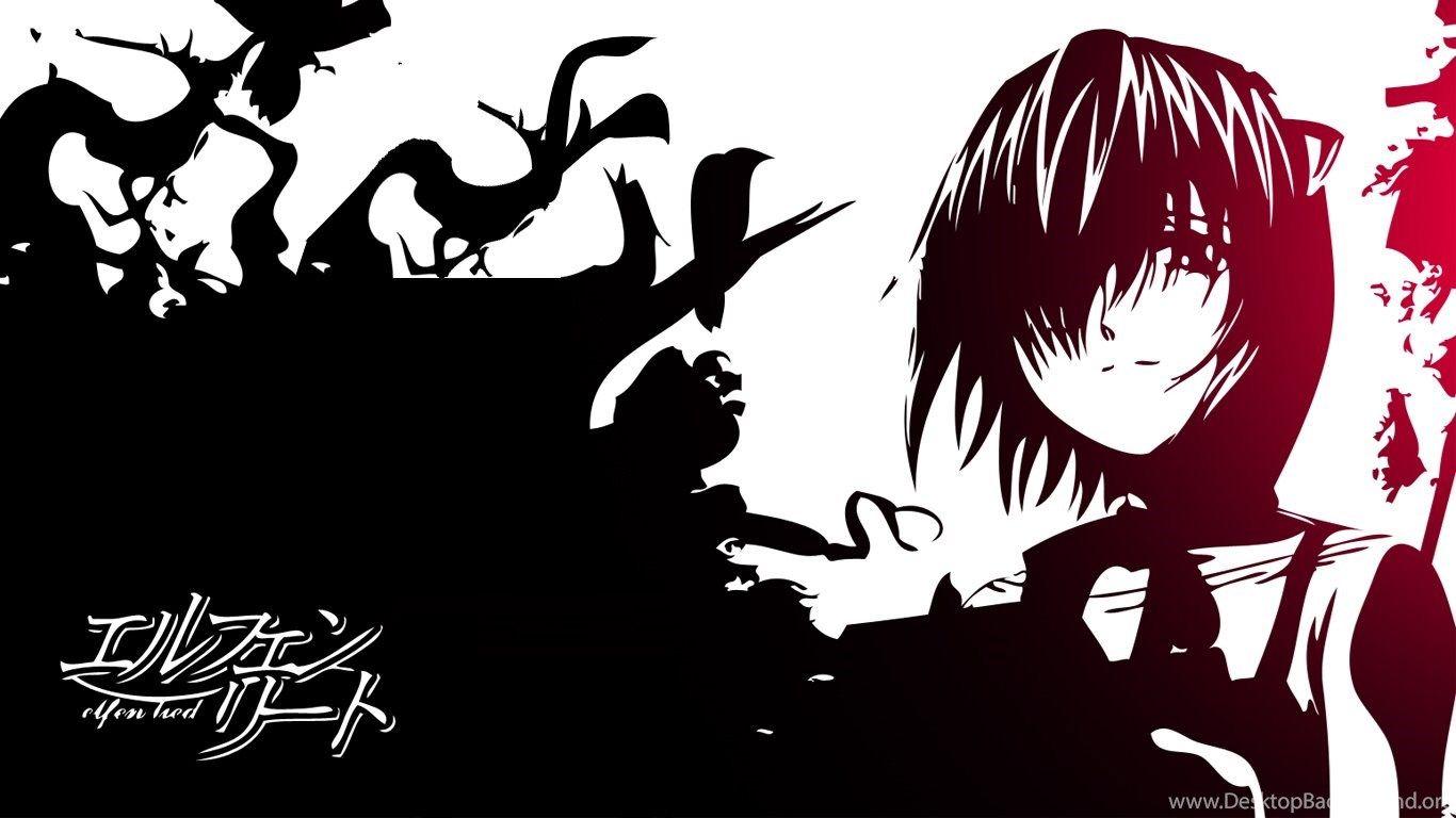 Wallpaper Anime Elfen Lied Lucy HD Manga 1366x768 Desktop Background