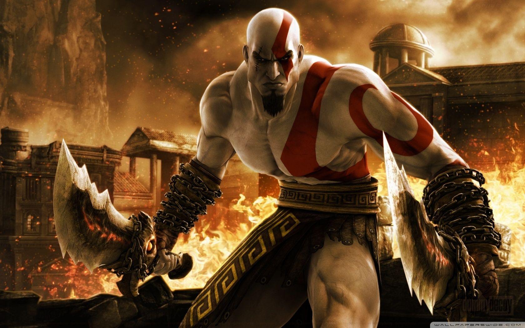 Kratos in God of War HD desktop wallpaper Widescreen High. HD