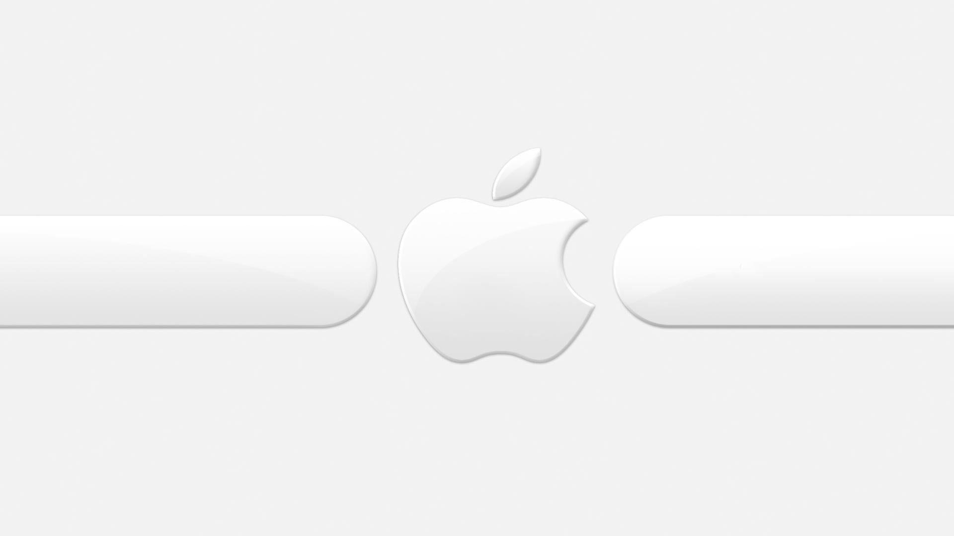 Desktop apple logo wallpaper white