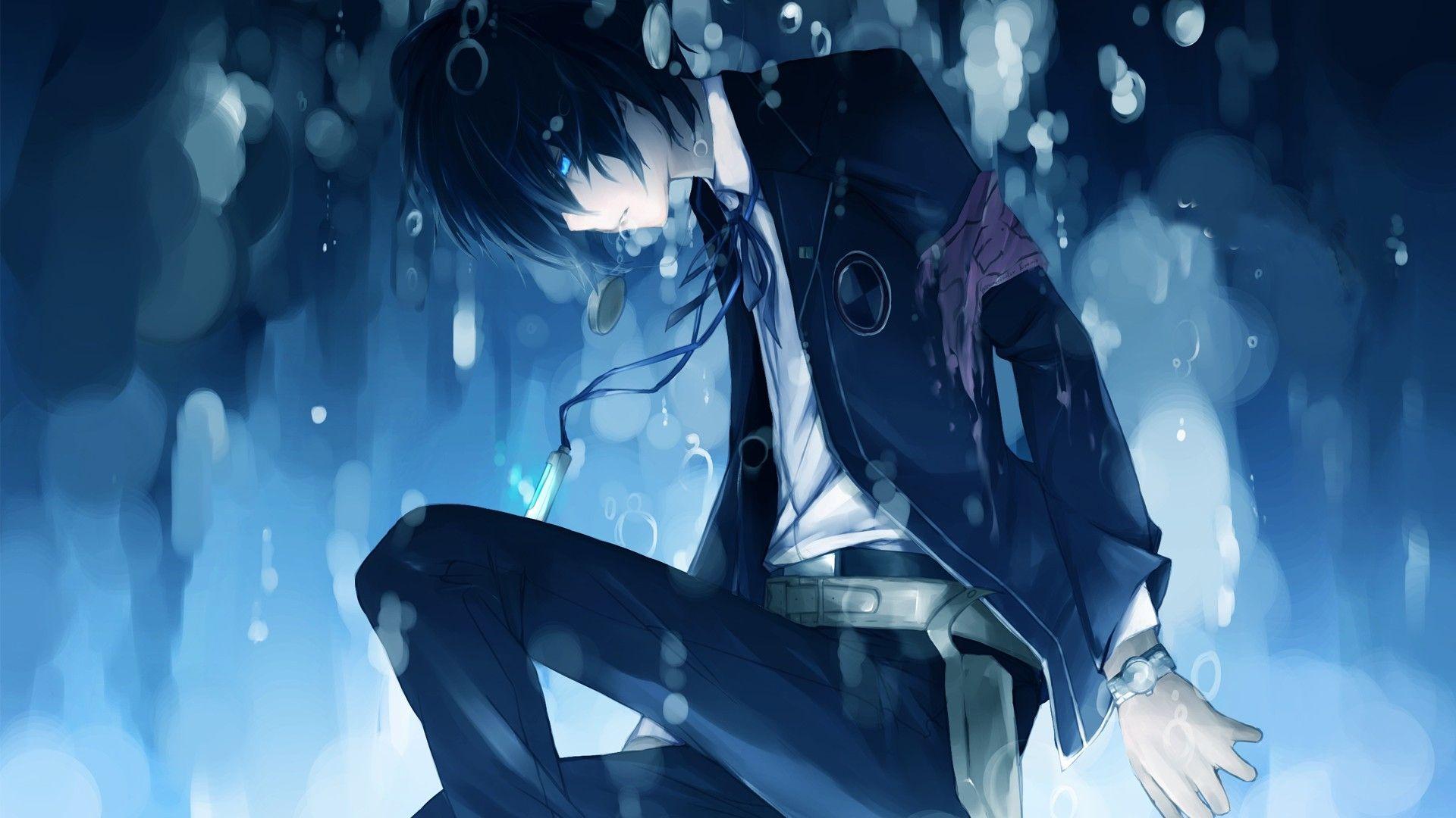Emo wallpaper.I love this one <3 Drowning, anime boys. anime
