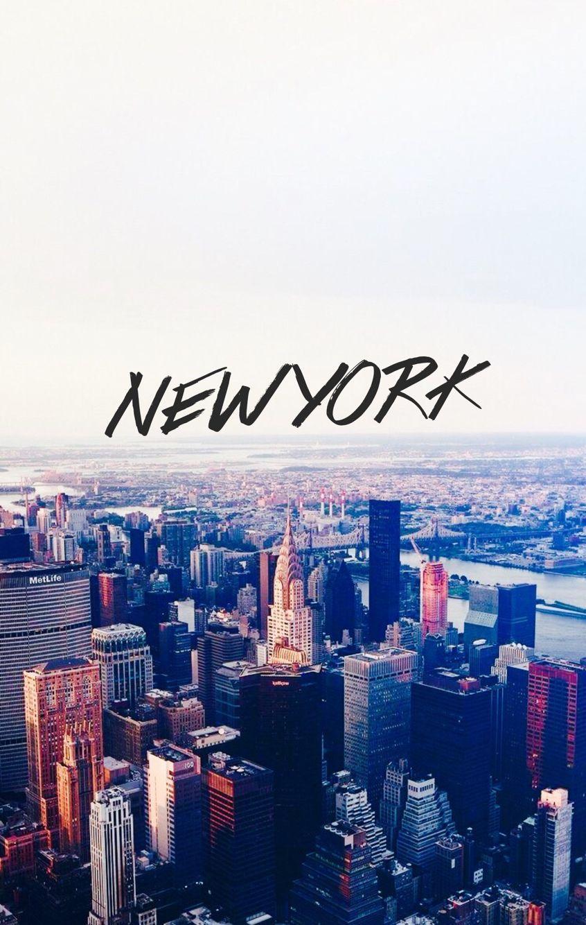 New York, wallpaper, quotes. Made
