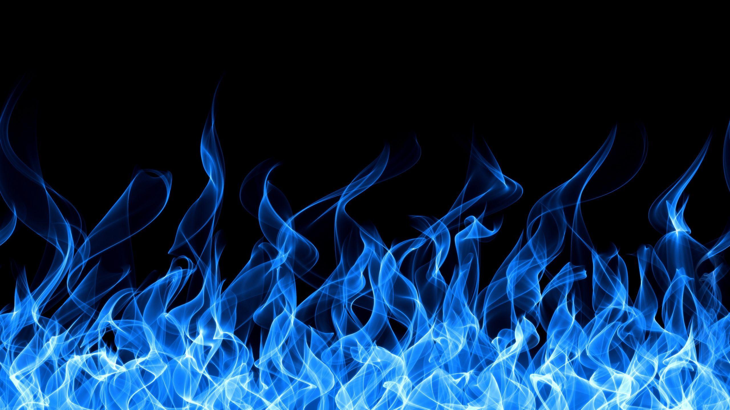 Beautiful Blue Fire Desktop Wallpaper