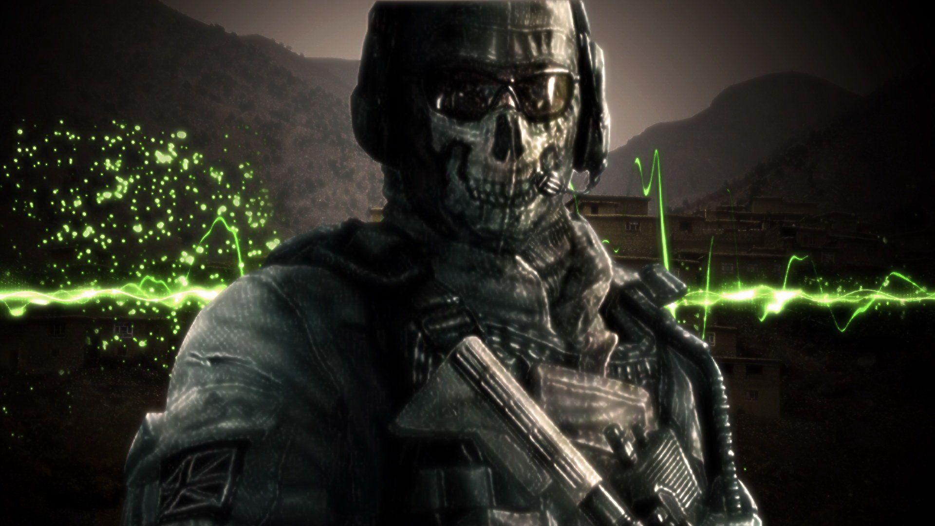 call of duty mw2 ghost wallpaper