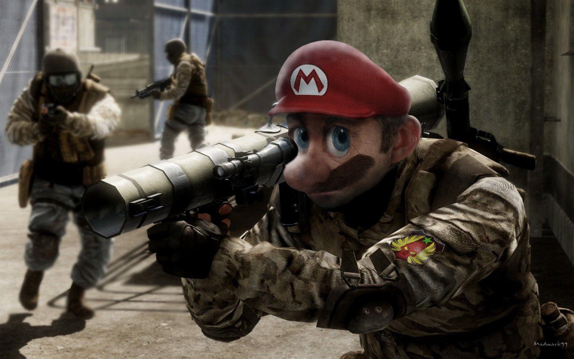 Download the Call of Duty Mario Wallpaper, Call of Duty Mario iPhone