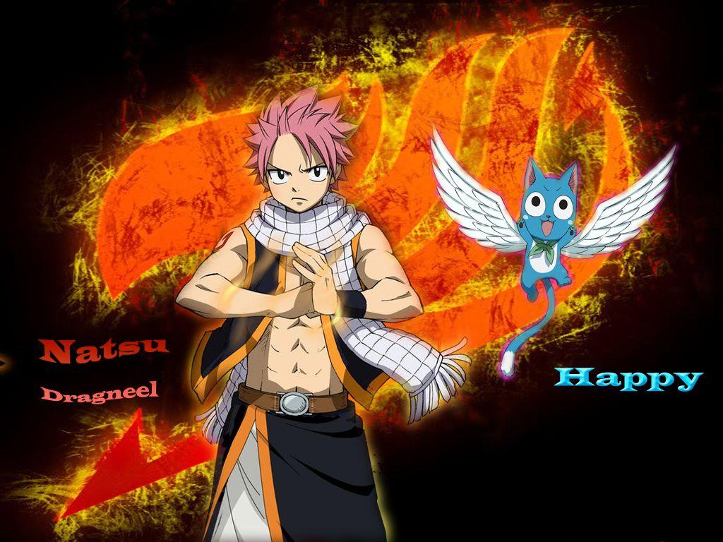 Fairy Tail Natsu and Happy Wallpapers by heongle