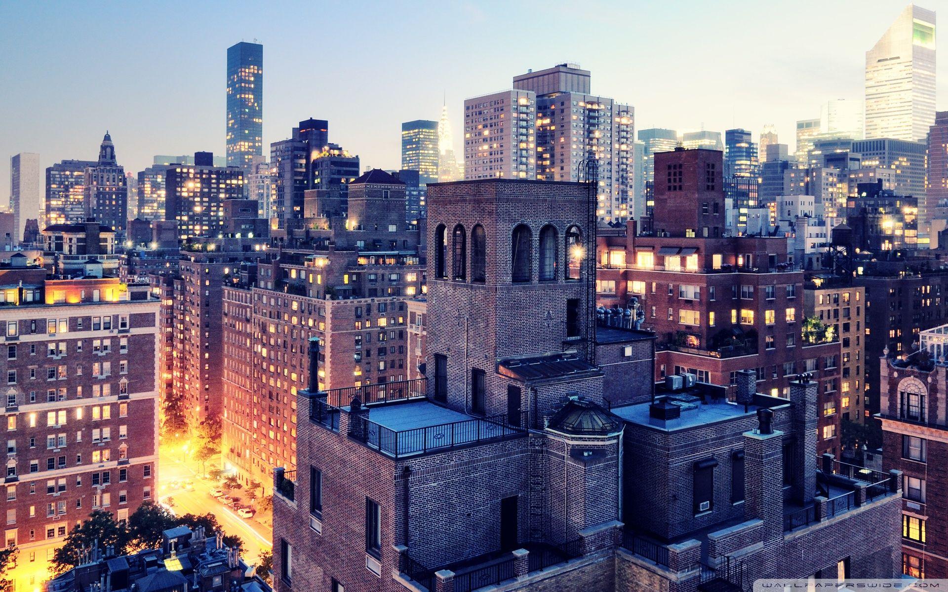 City Buildings At Night ❤ 4K HD Desktop Wallpaper for 4K Ultra HD