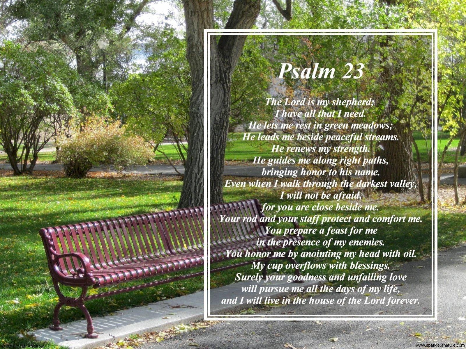 Free Desktop Wallpaper & Inspirational Psalm 23