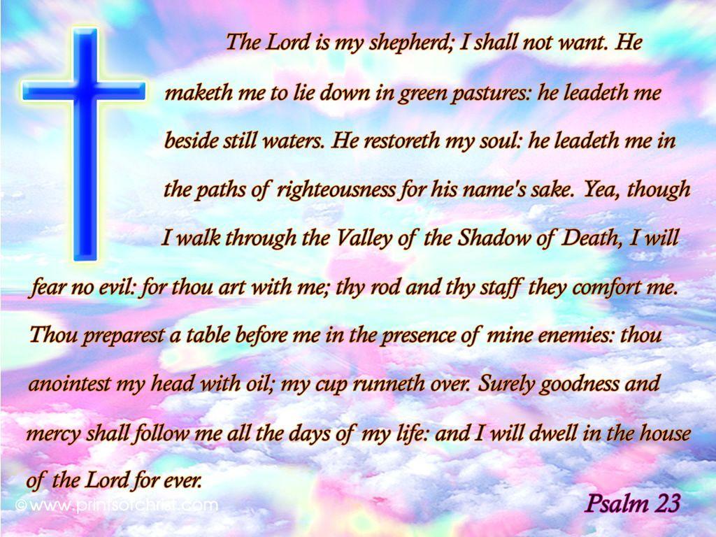 Psalms 23 KJV!!. Lord, Trust and Psalms