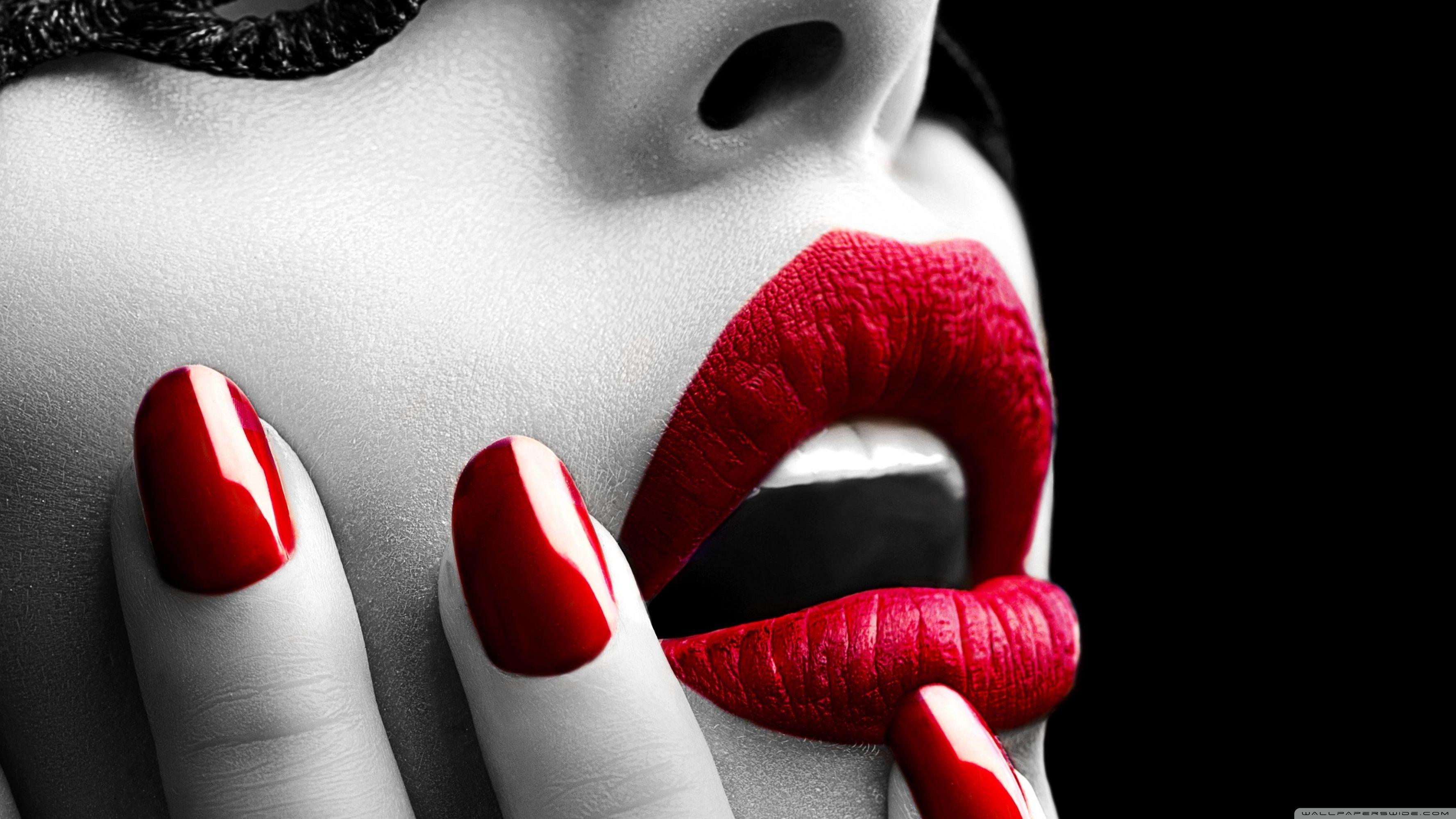 Red Lip Girl Wallpapers - Wallpaper Cave