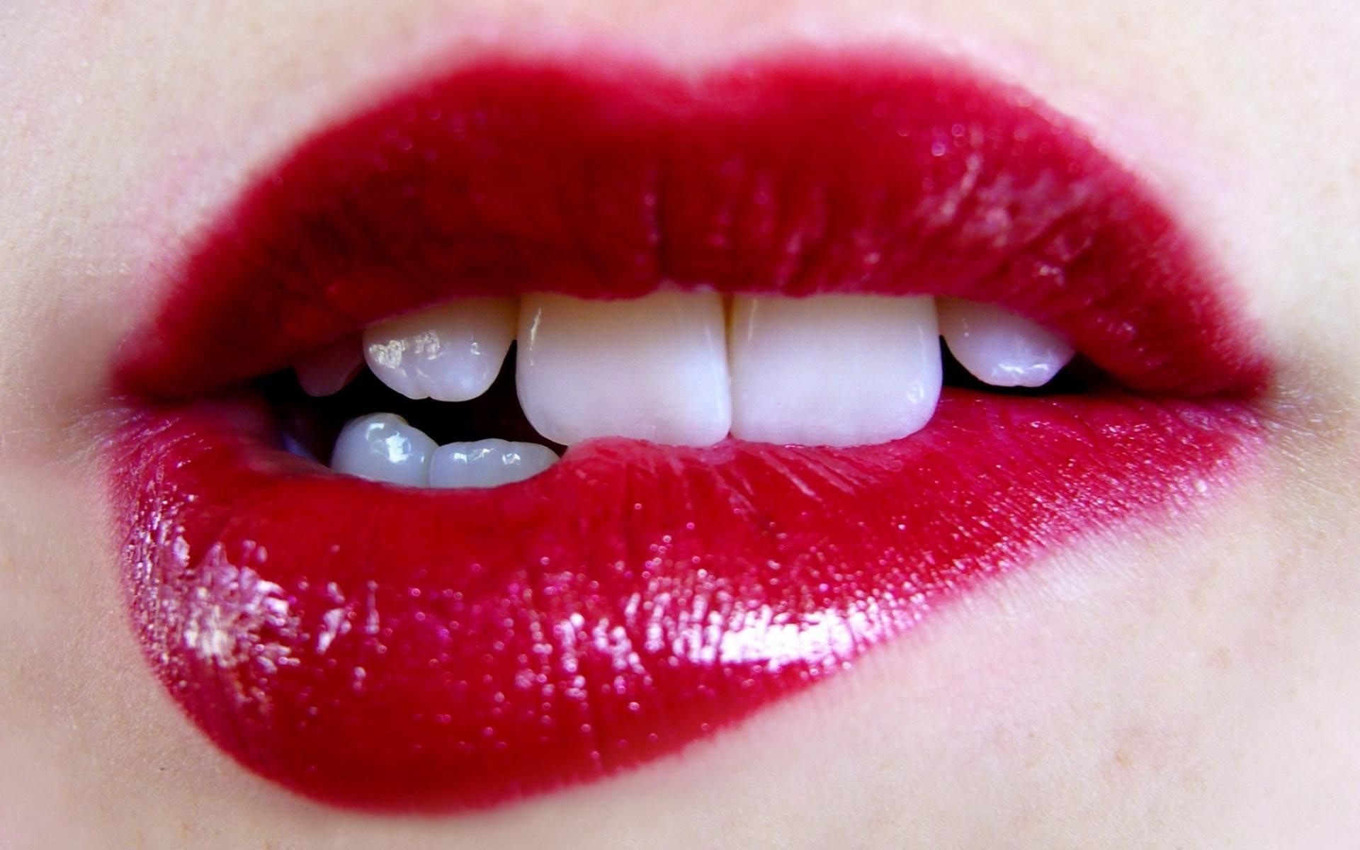 Red Lips Wallpaper Download Free