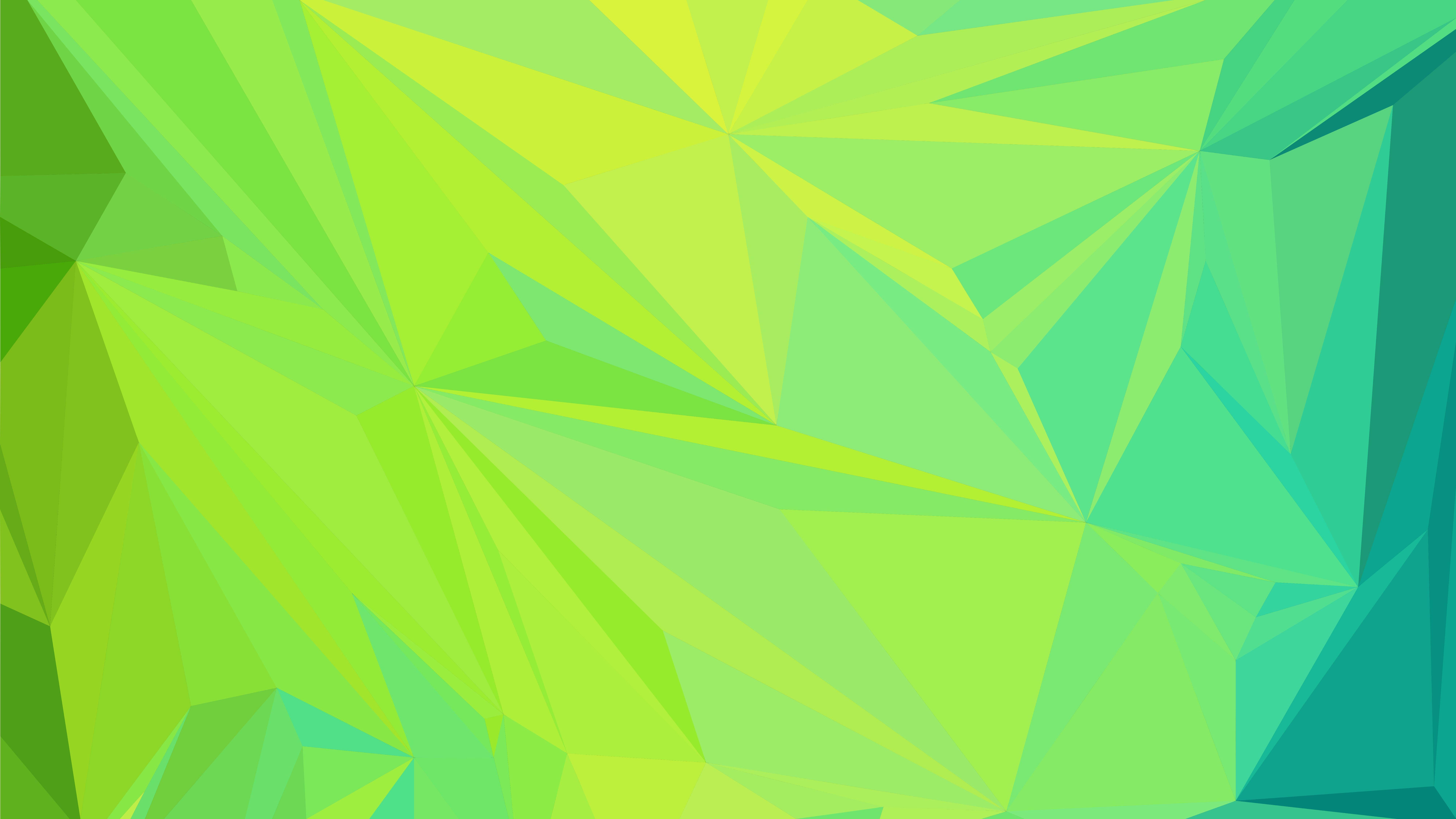 Abstract Low Poly Wallpaper GREEN