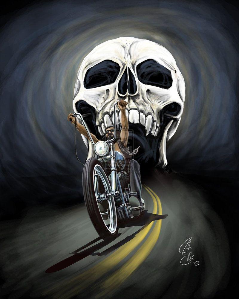 Outlaw Bikers Wallpaper image. Art. Motorcycle art, David mann