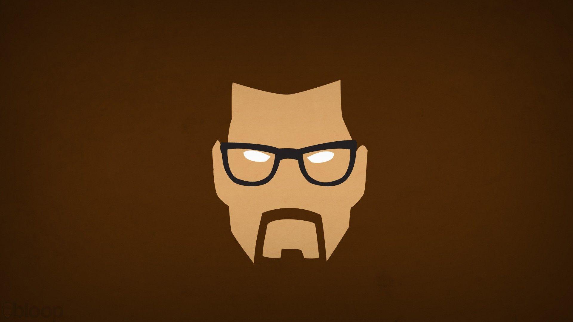 Black Background Crowbar Gordon Freeman Half Life Icon Minimalistic