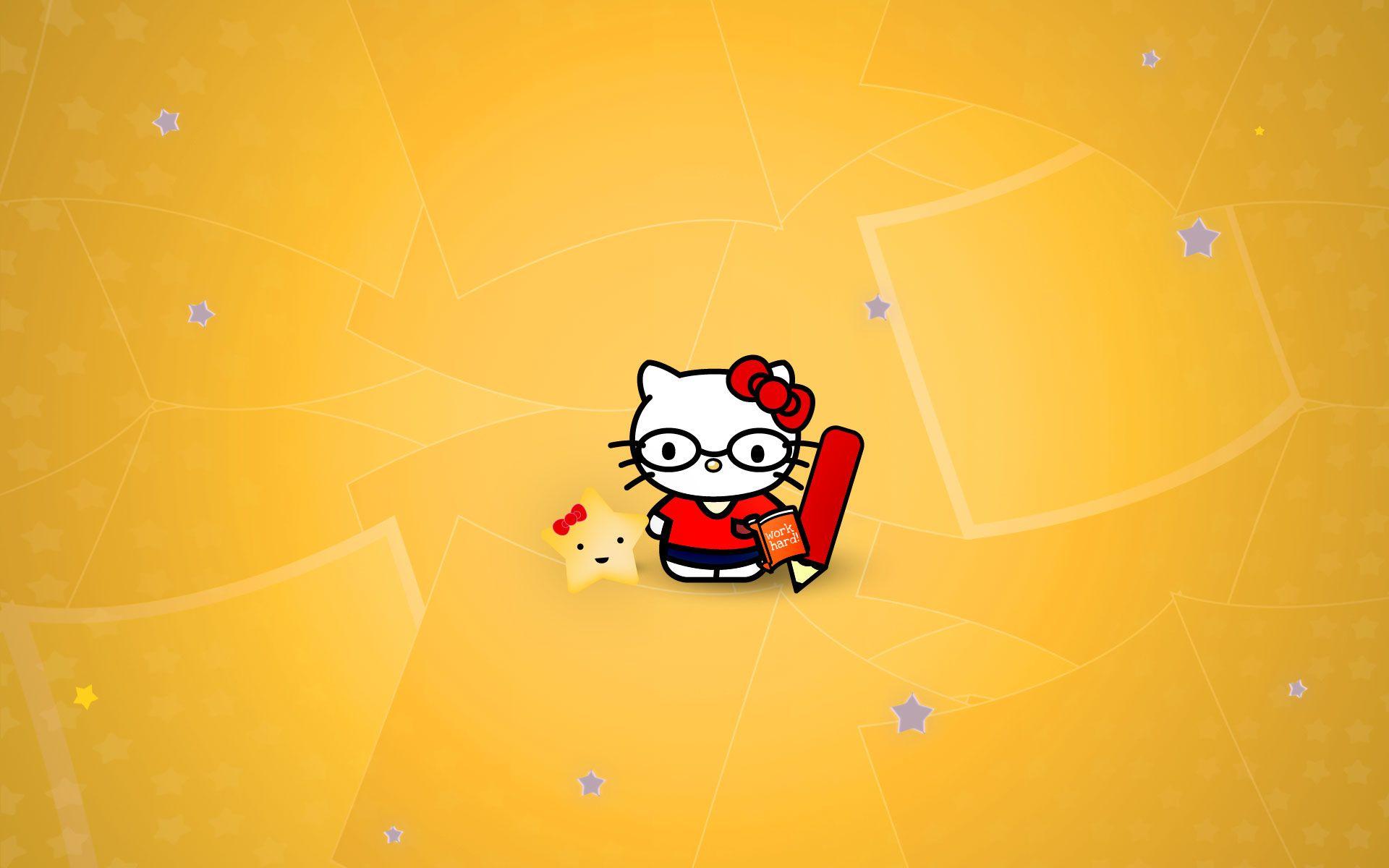Hello Kitty Wallpapers Yellow Wallpaper Cave