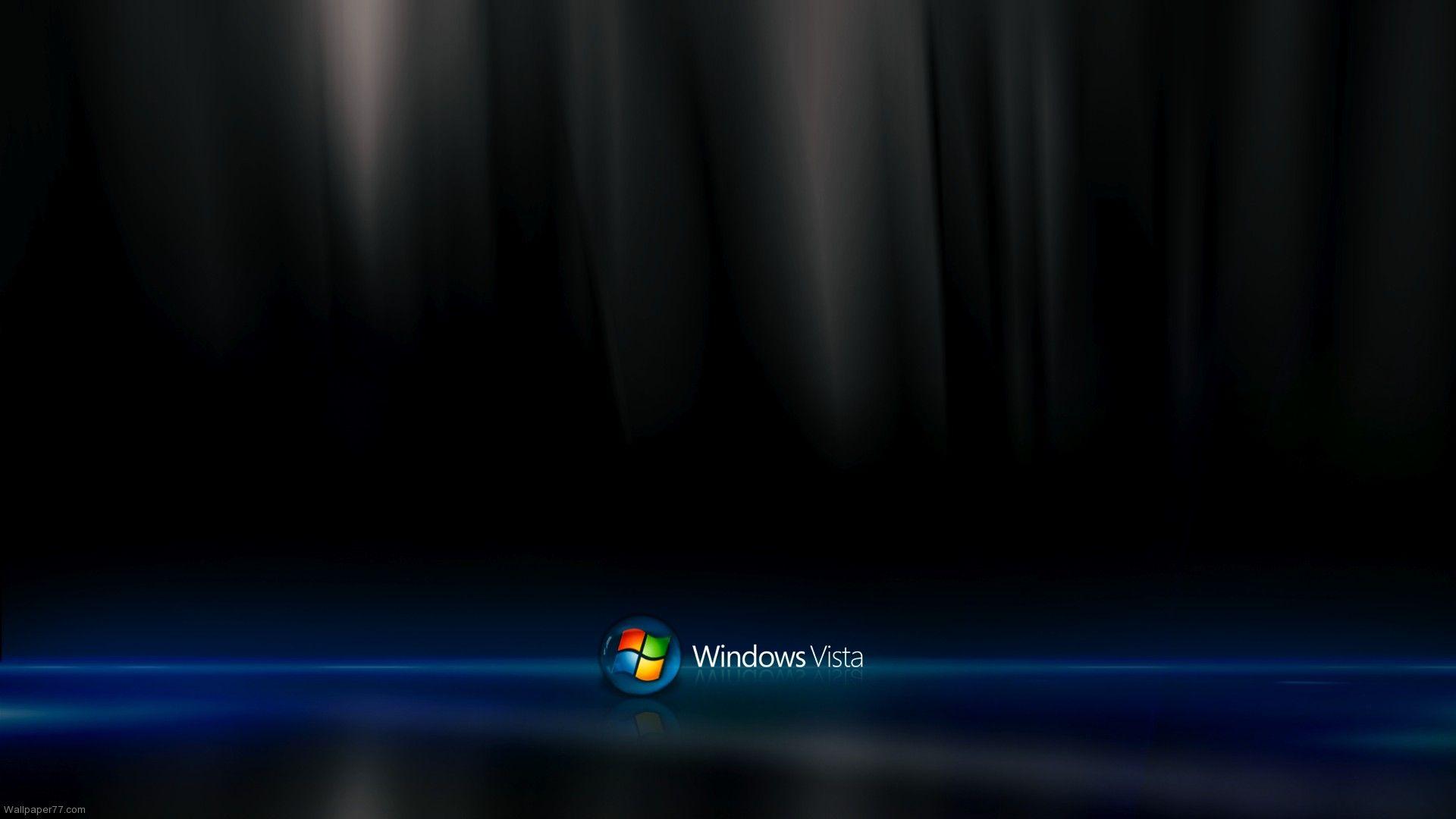 Windows Vista Black Wallpaper HD
