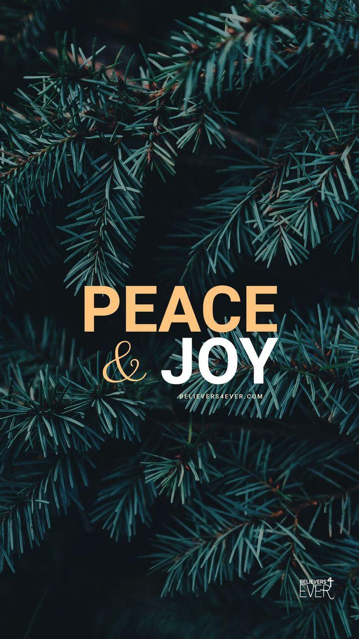 Peace and Joy. Free #Christmas Mobile #wallpaper background