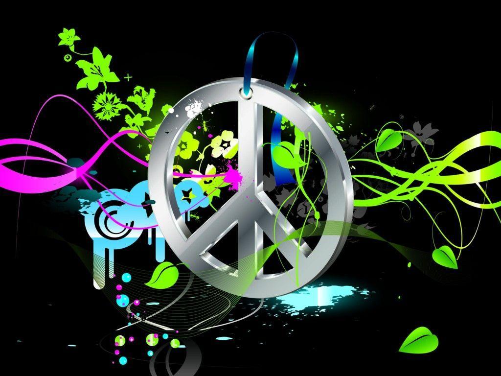 Colorful Peace Wallpaper High Quality. Peace signs & Other Stuff