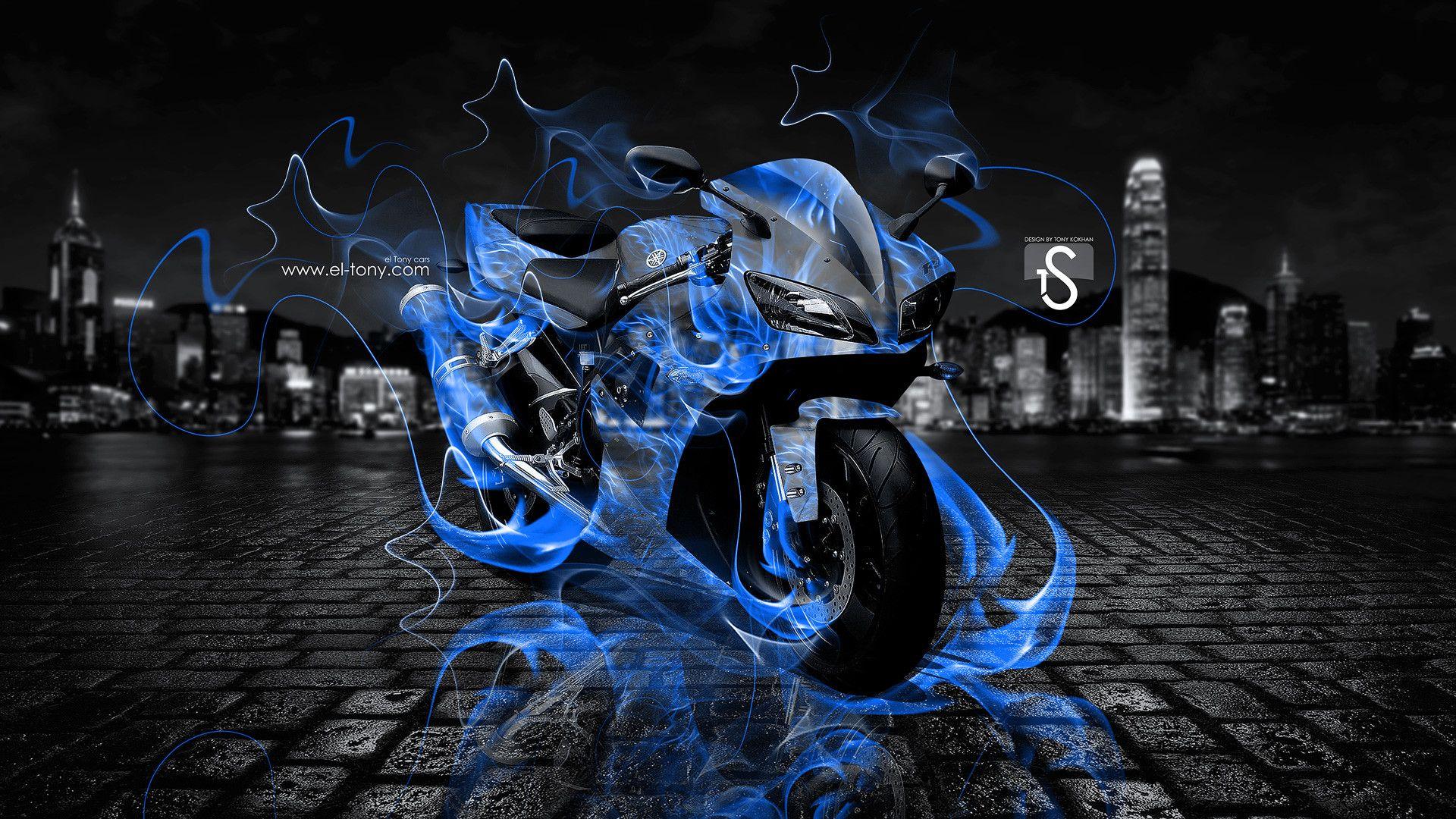 Blue Motorcycles Wallpapers Wallpaper Cave